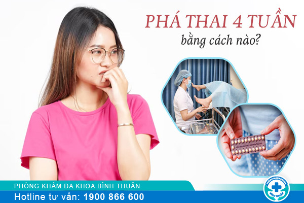 Cách phá thai 4 tuần và quy trình thực hiện chuẩn y tế